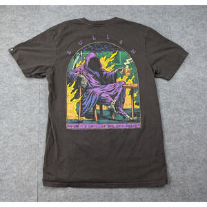 Sullen Art Collective Shirt Mens Medium Black Grim Reaper Tattoo Art Skater Y2K